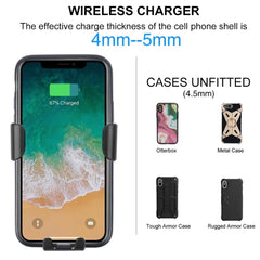 15W Car Wireless Charger Magnetic Car Mount Phone Holder for Iphone 14 13 12 Samsung Xiaomi Infrared Induction QI Fast Charging