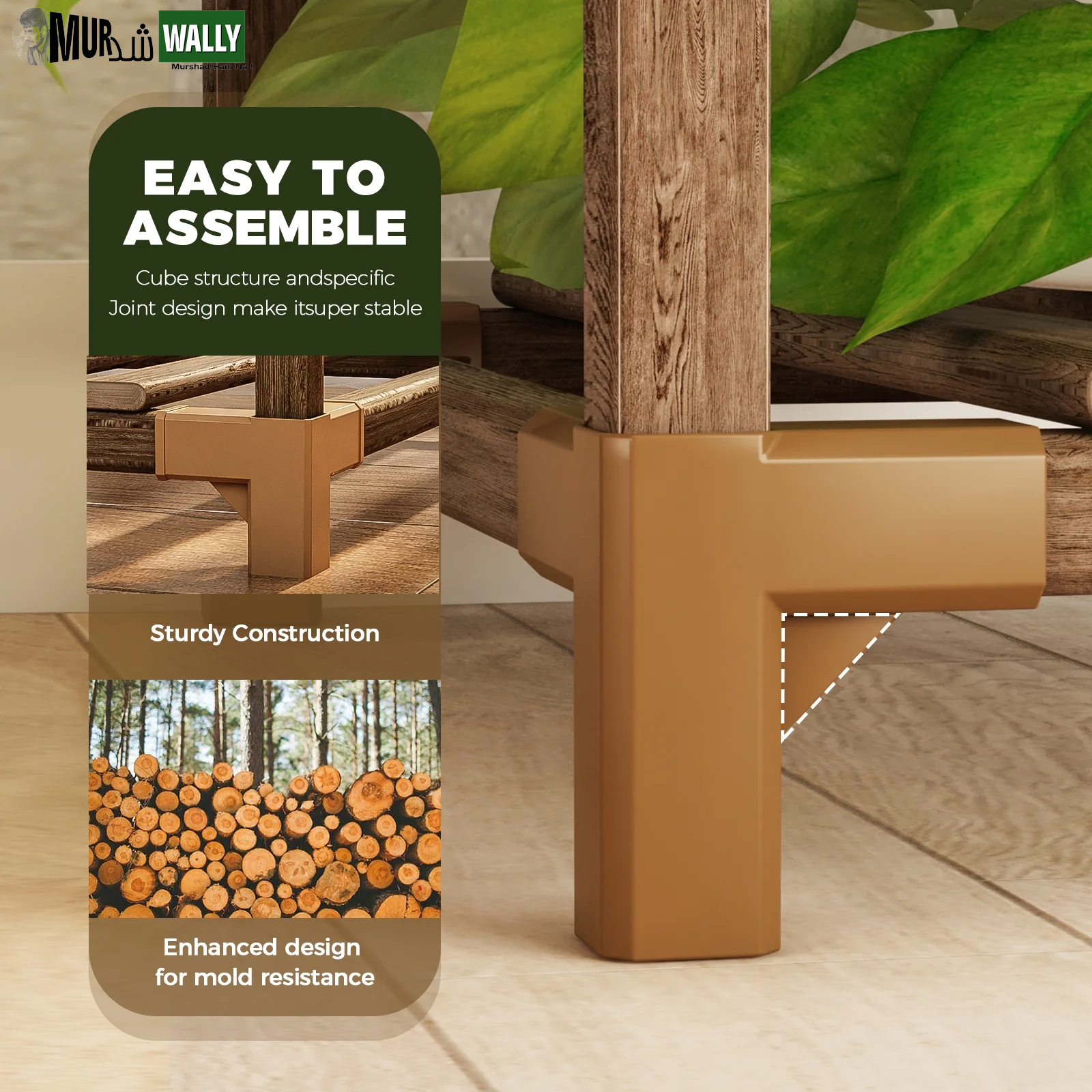 Outdoor Plant Stand Indoor Plant Rack Plant Shelf Wood Outdoor Tiered Plant Shelf for Multiple Plants Ladder Plant Holder