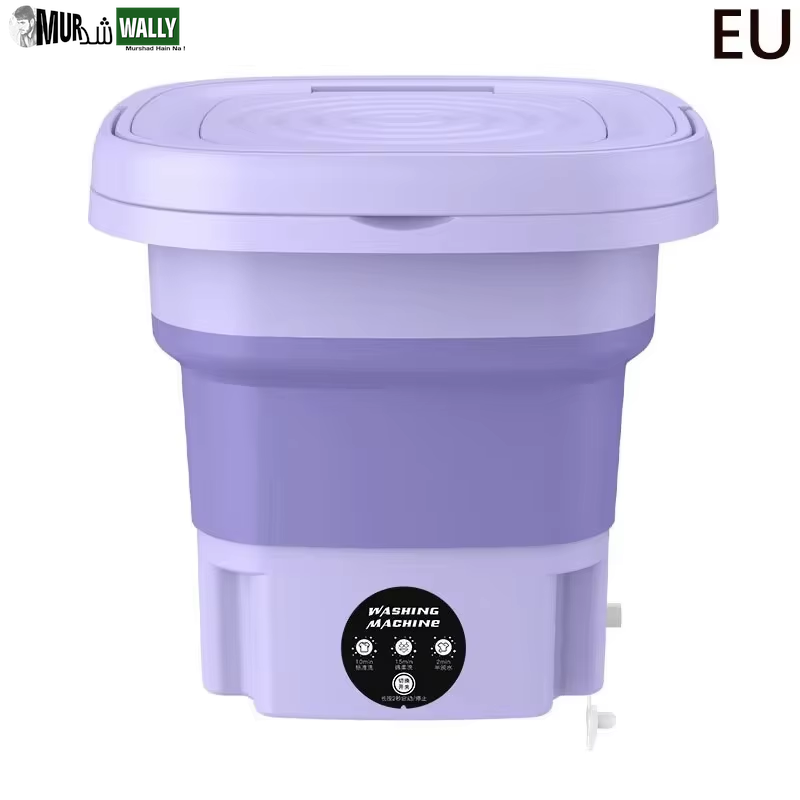 8L Small Folding Washing Machine Portable Washing Machine Automatic Modes Laundry Clothes Laundry Bucket Washing Machine