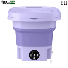 8L Small Folding Washing Machine Portable Washing Machine Automatic Modes Laundry Clothes Laundry Bucket Washing Machine