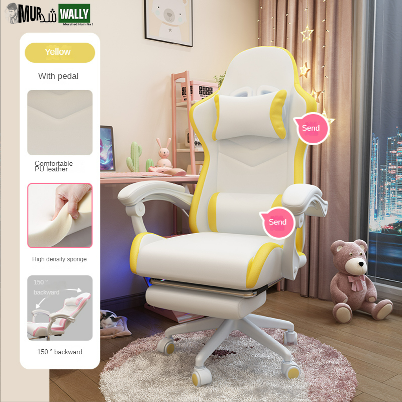 Cute Girls Bedroom Comfortable Sedentary Gaming Chair