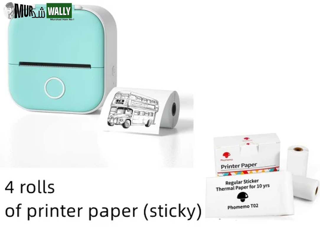 Portable Mini Thermal Label Printer Home Photo Printer Student Wrong Question Printer Bluetooth Mini Label Printer Price Tag