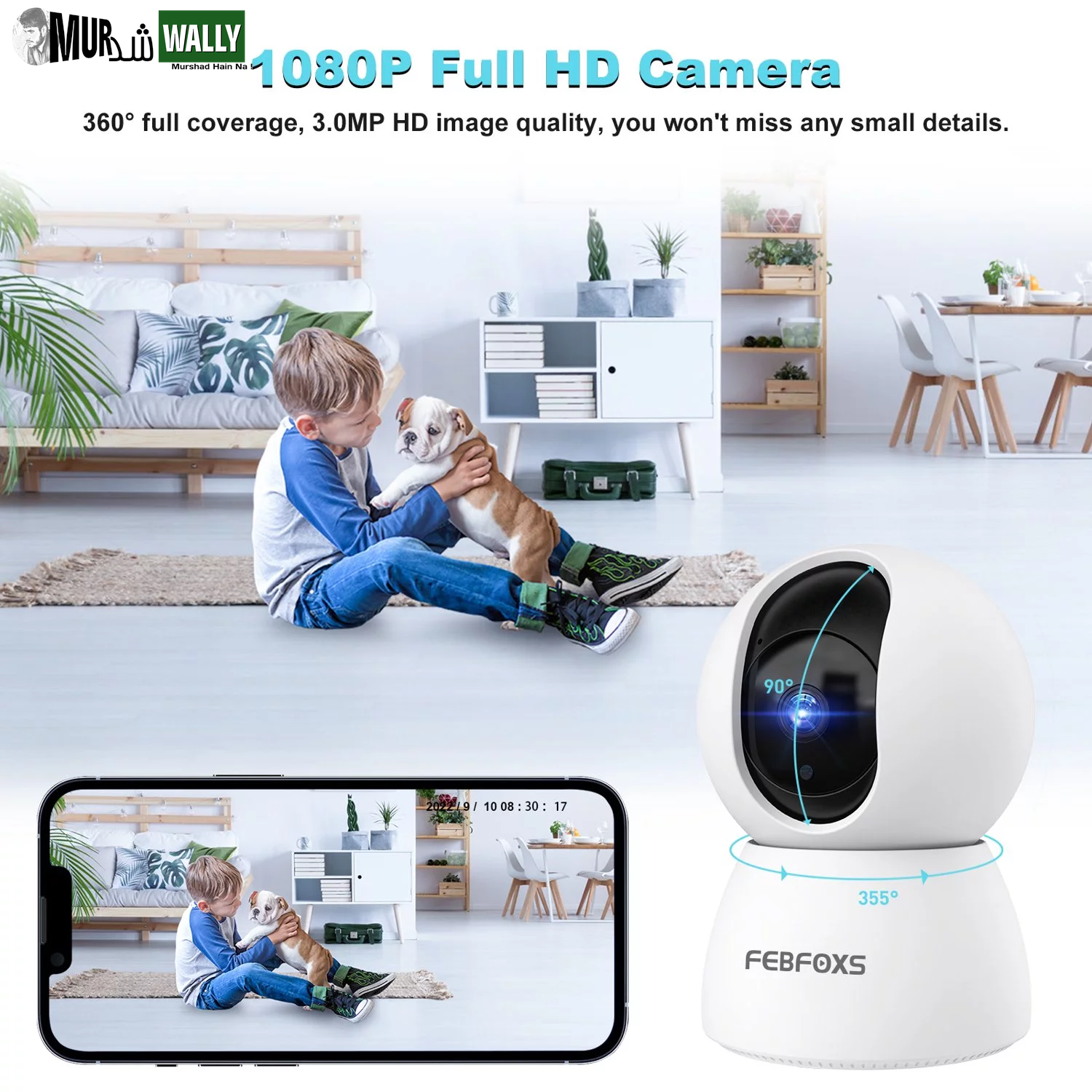 2K Baby Monitor Indoor Security Camera for Home Security
