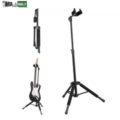 VEVOR Tripod Guitar Stand Floor-Standing Foldable 35.4-47.2 in Adjustable Height
