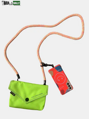 Himawari Solid Color Envelope Shape Crossbody Bag with Removable Strap