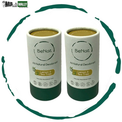 2-Pack All-Natural, Plastic-Free Deodorants