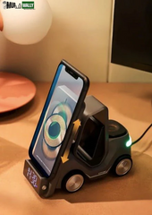 4 in 1 Forklift Fast Wireless Charging Station Dock for Iphone, Airpods & Apple Watch
