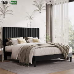 Dunphy Upholstered Platform Bed with Adjustable Headboard