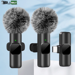 NEW Wireless Lavalier Microphone Audio Video Recording Mini Mic for Iphone Android Laptop Live Gaming Mobile Phone Microphone