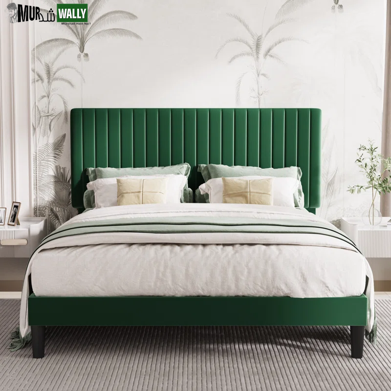 Dunphy Upholstered Platform Bed with Adjustable Headboard