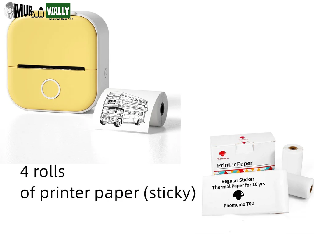 Portable Mini Thermal Label Printer Home Photo Printer Student Wrong Question Printer Bluetooth Mini Label Printer Price Tag