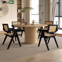 48 Inch 4-6 Kitchen round Dining Table, Modern Wooden Kitchen Dining Table, Similar to Medieval round Dining Table, Restaurant Furniture, Dining Kitchen, Leisure Coffee Table
