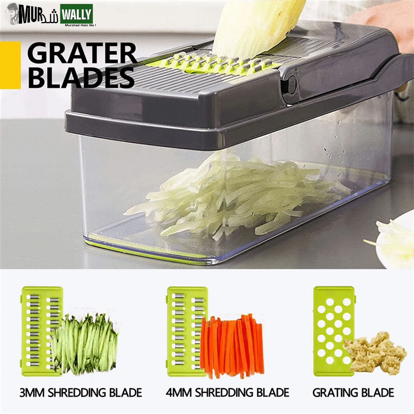 Vegetable Chopper, Multi-Functional 12-In-1 Food Chopper Onion Chopper with Draining Basket, Veggie Chopper, Kitchen Vegetable Slicer Cutter Dicer, Onion Salad Chopper Potato Slicer with Container
