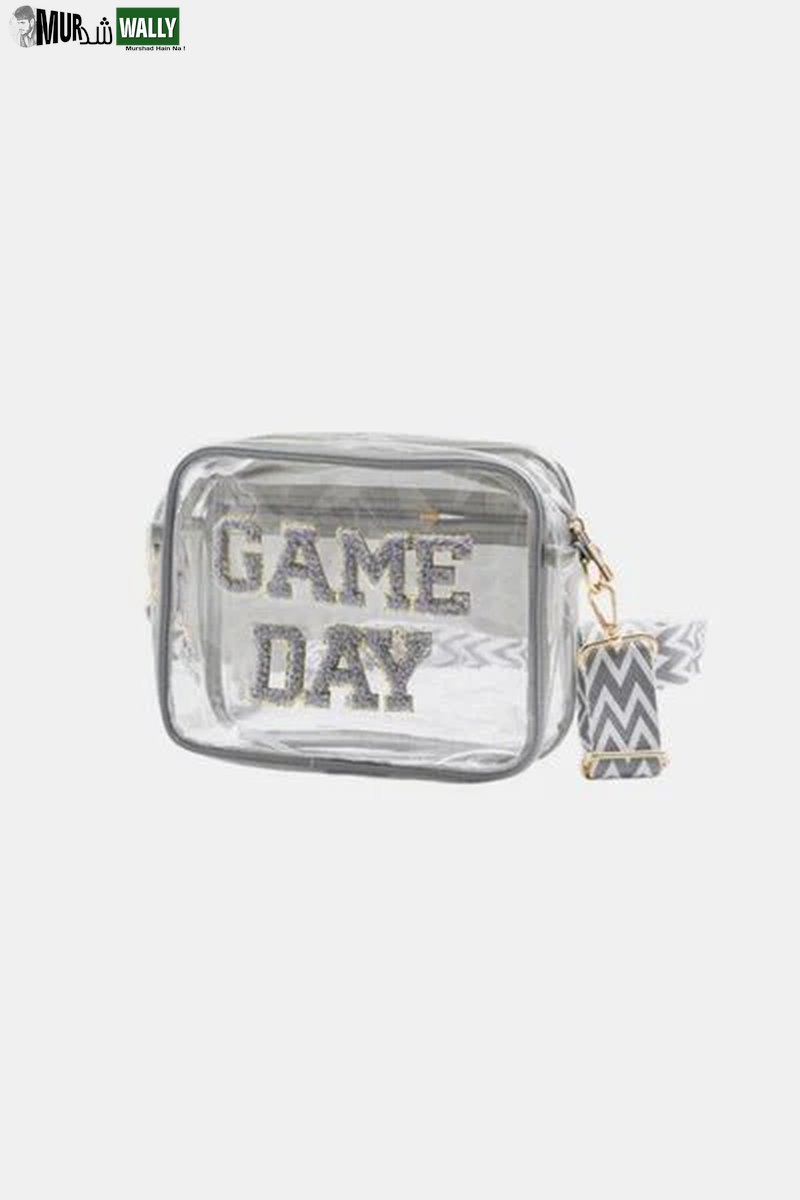 Zenana GAME DAY Stadium Approved Transparent Crossbody Bag