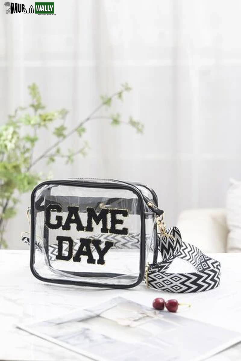 Zenana GAME DAY Stadium Approved Transparent Crossbody Bag