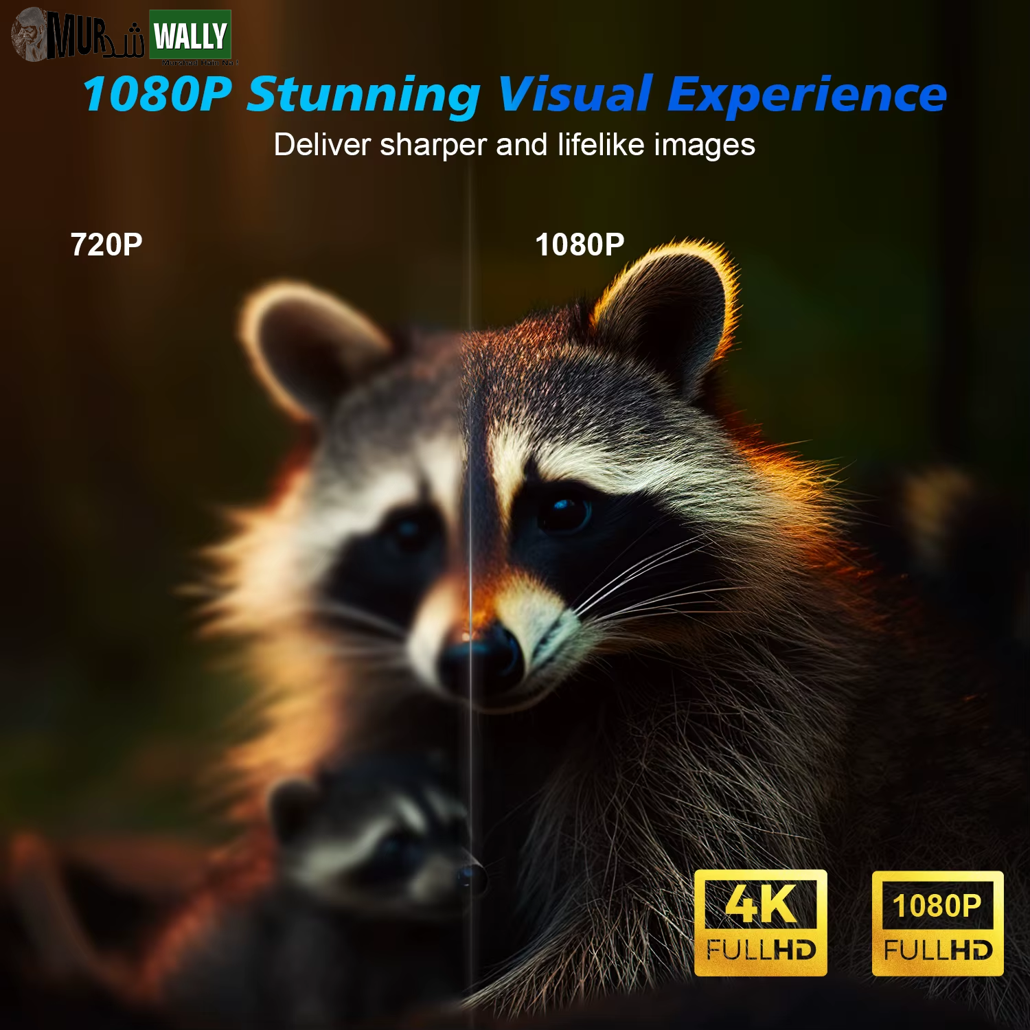 Magcubic Android 11 4K Smart Projector 580ANSI 1920*1080P Full HD Wifi6 BT5.0 Allwinner H713 Voice Control Home Cinema Theater