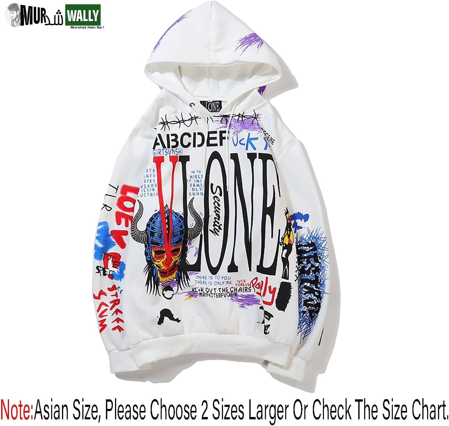 Thin Rapper Hoodie Long Sleeve Fashion Hip Hop Sweatshirts Pullover Hooded Thin Hoodies Graffiti Graphic Designs