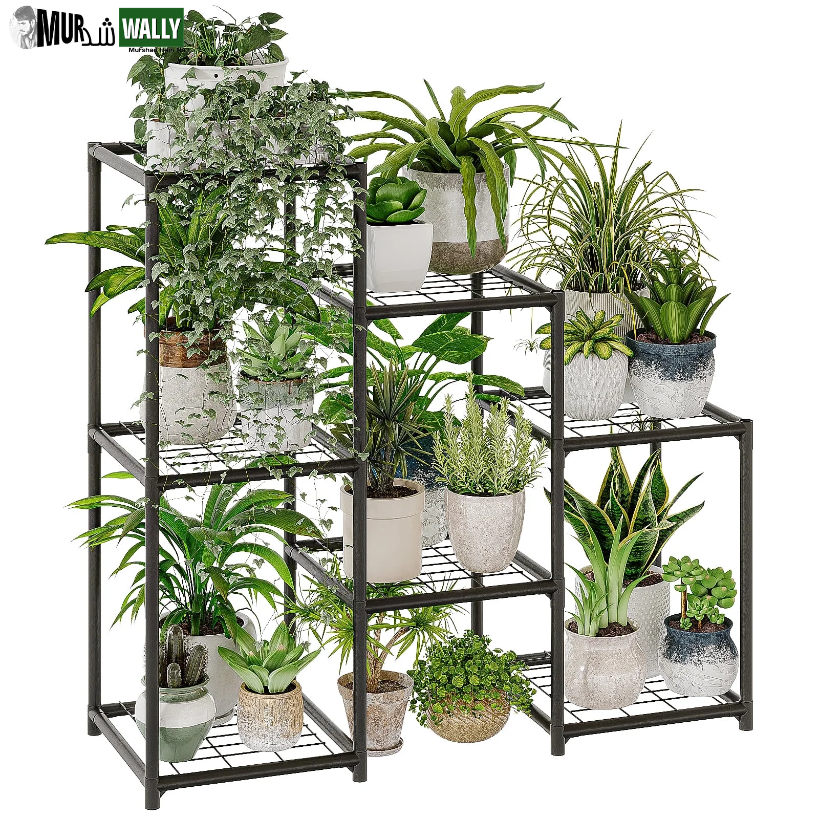 Outdoor Plant Stand Indoor Plant Rack Plant Shelf Wood Outdoor Tiered Plant Shelf for Multiple Plants Ladder Plant Holder