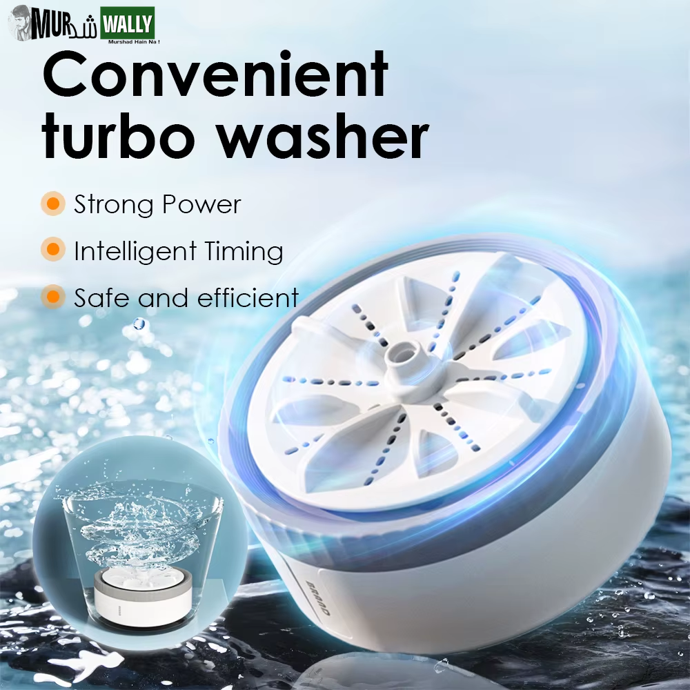 3 Speed Timing Mini Portable Washing Machine USB Rotating Turbine Washing Machine Underwear Socks Washing Machine for Travel