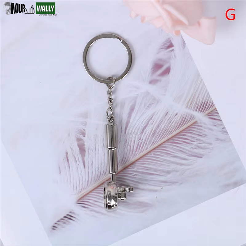 1PCS Creative Coffee Keychain Portable Coffee Machine Pitcher Keyring Coffee Handle Keyring Portable Coffeeware Accessories Gift