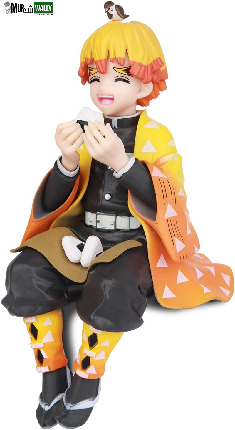 Anime Action Figure Statues Kamado Tanjirou Character Figure Model Toy Display Ornaments Gift Collection for Kids Fans (Agatsuma Zenitsu)
