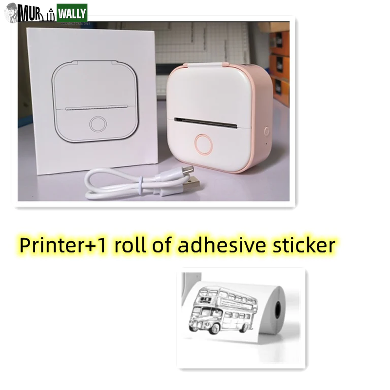 Portable Mini Thermal Label Printer Home Photo Printer Student Wrong Question Printer Bluetooth Mini Label Printer Price Tag