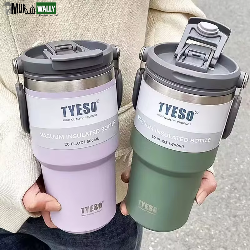 Tyeso Coffee Cup Thermos Bottle Stainless Steel Double-Layer Insulation Cold and Hot Travel Mug Vacuum Flask Car Water Bottle