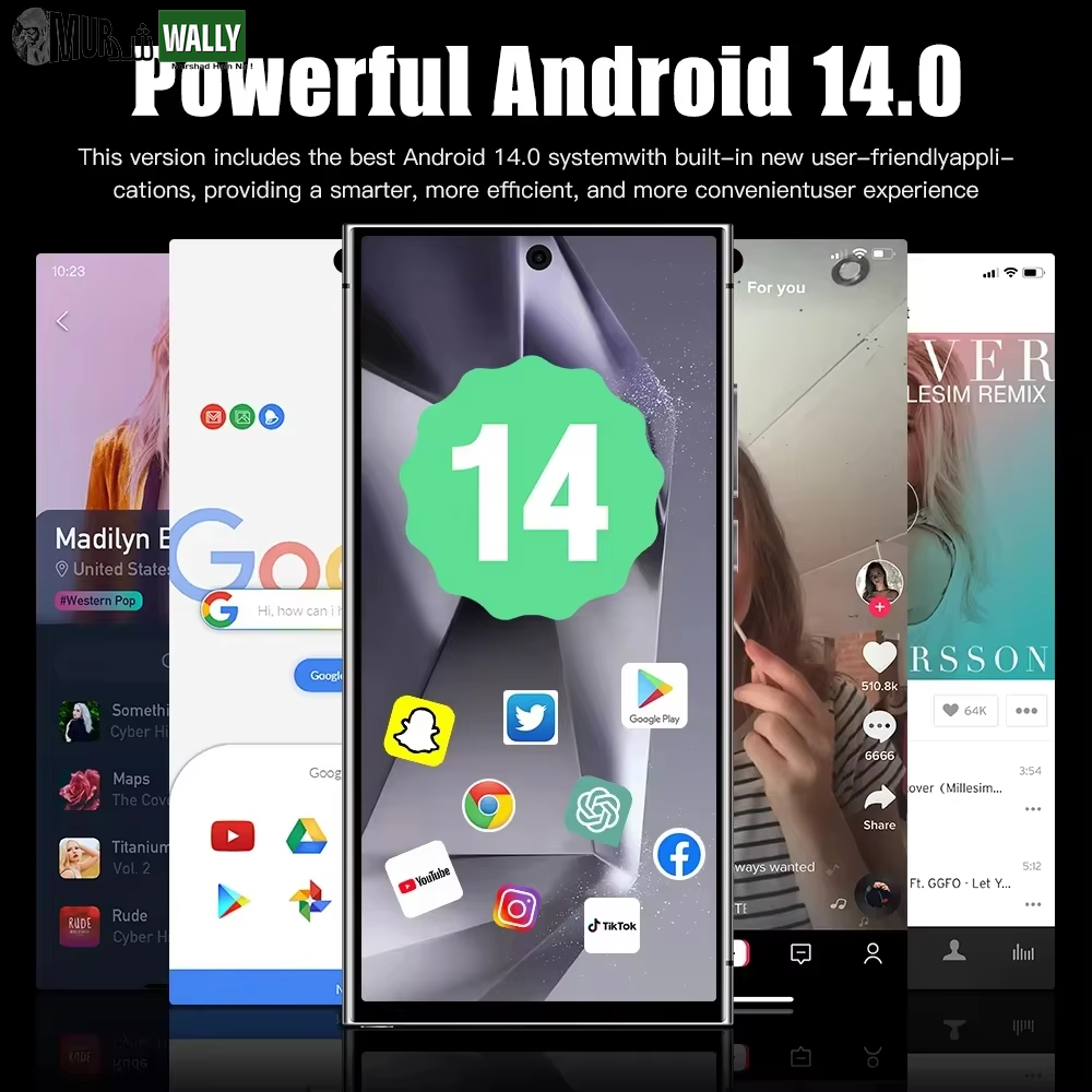 2025 NEW S26 Ultra Cellphones Original Smartphone 5G Dual SIM Android 14 Cell Phone Snapdragon 8 Gen 3 Smart Mobile Phones