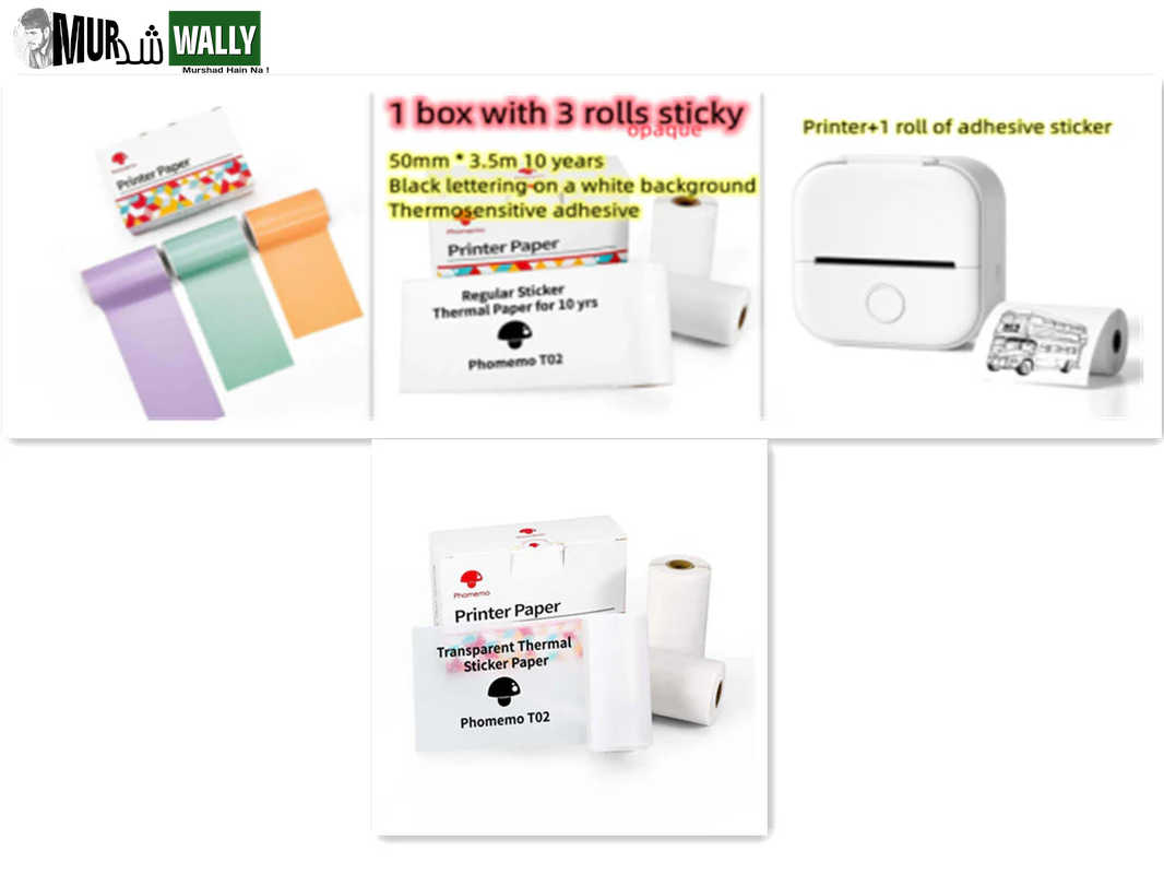 Portable Mini Thermal Label Printer Home Photo Printer Student Wrong Question Printer Bluetooth Mini Label Printer Price Tag