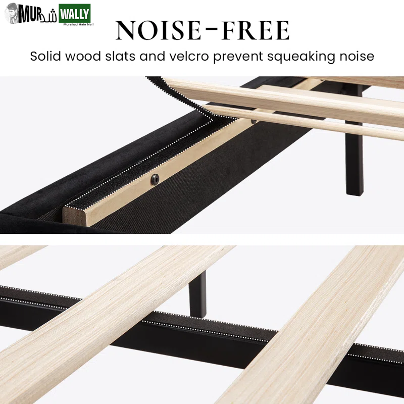 Dunphy Upholstered Platform Bed with Adjustable Headboard