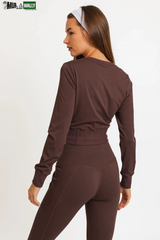 High Waist Banded Cuffs Jogger Pants Leggings