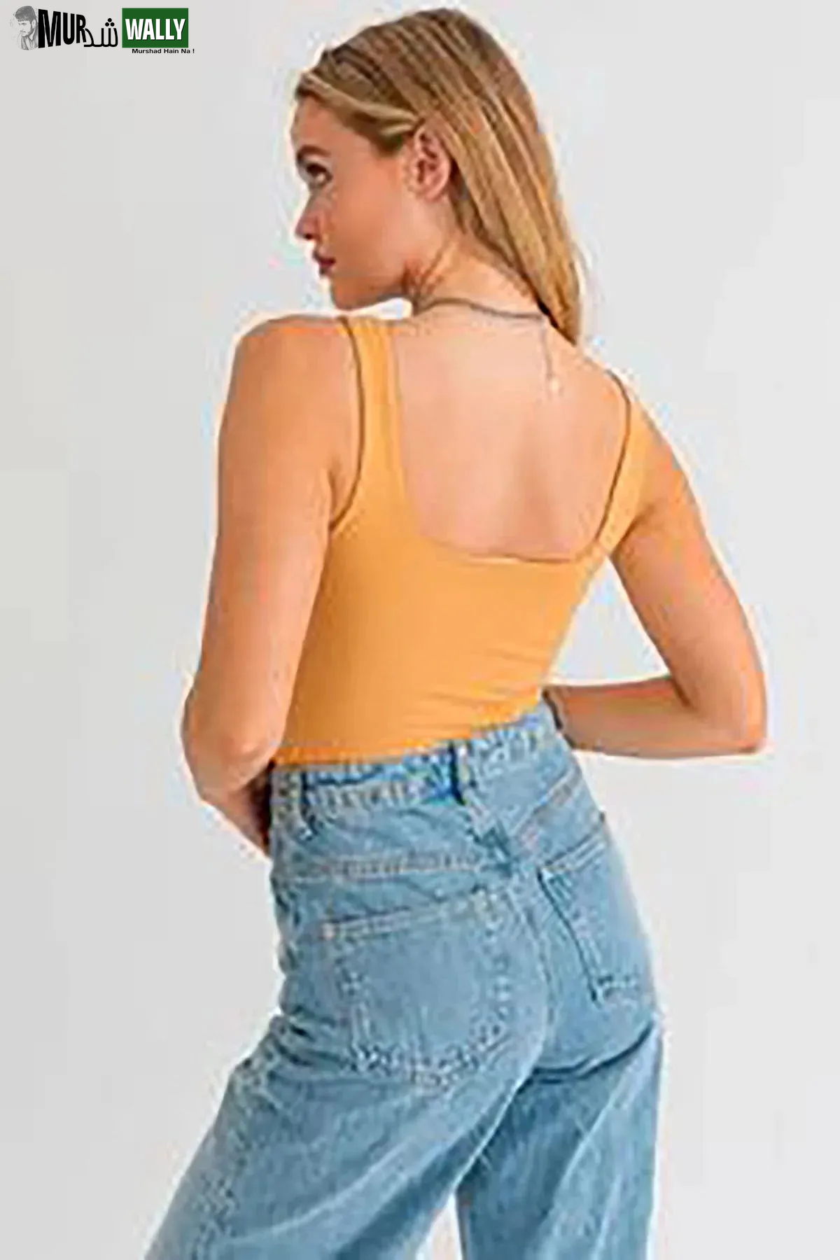 Square Neck Basic Essential Stretchy Bodysuit Tank Top