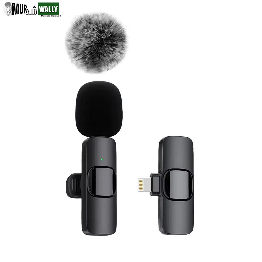 NEW Wireless Lavalier Microphone Audio Video Recording Mini Mic for Iphone Android Laptop Live Gaming Mobile Phone Microphone