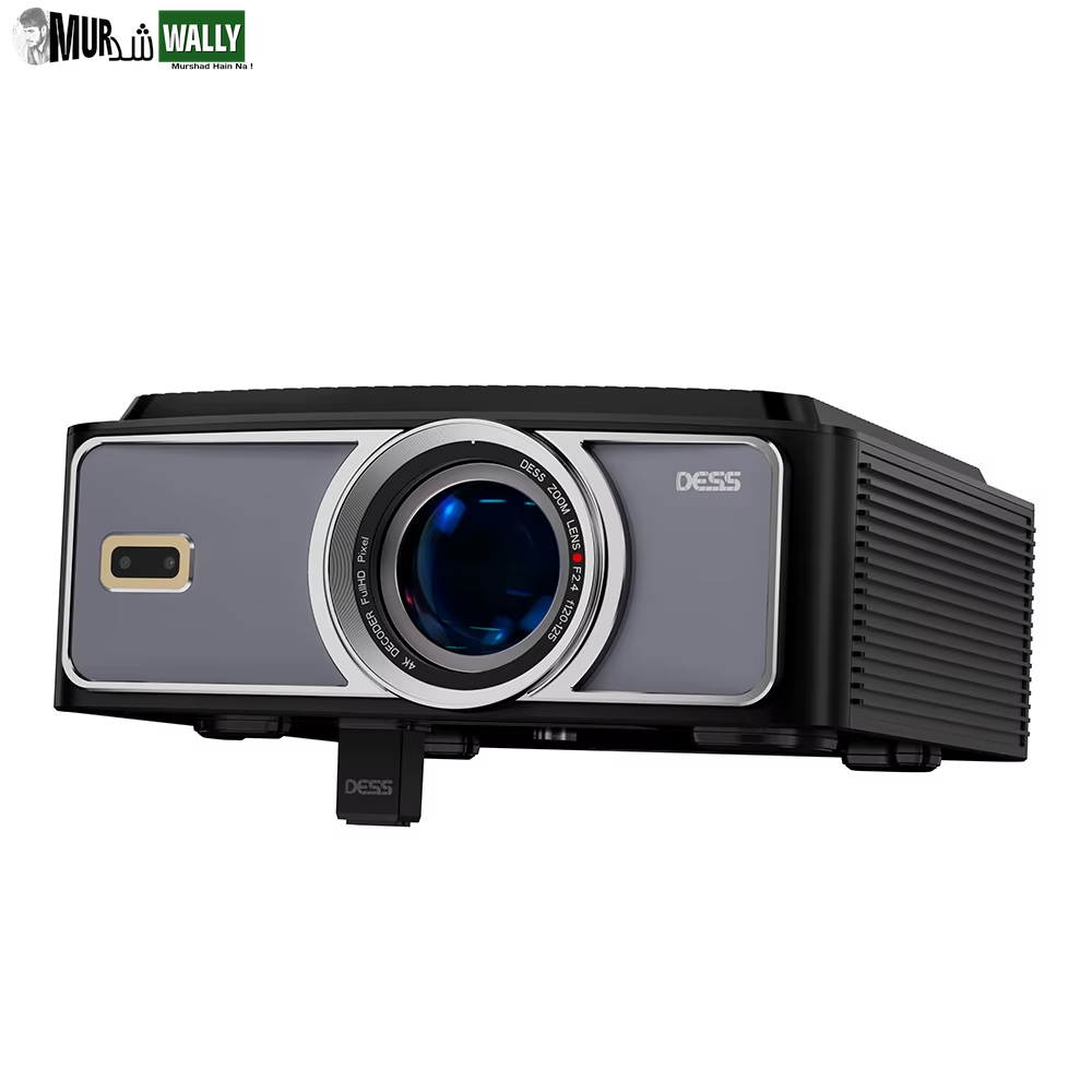 AI Off-Axis&E-Stand Dess C4 PRO 1080P Projector Full HD 4K 1200ANSI Projectors Video Smart TV for Home 32GB Movie Theater Beamer