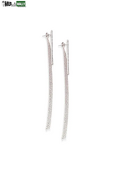 Dainty Chain Fringe Liner Drop Earrings