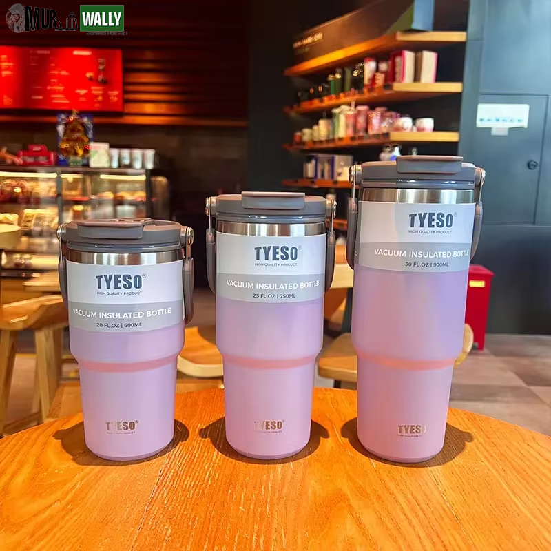 Tyeso Coffee Cup Thermos Bottle Stainless Steel Double-Layer Insulation Cold and Hot Travel Mug Vacuum Flask Car Water Bottle