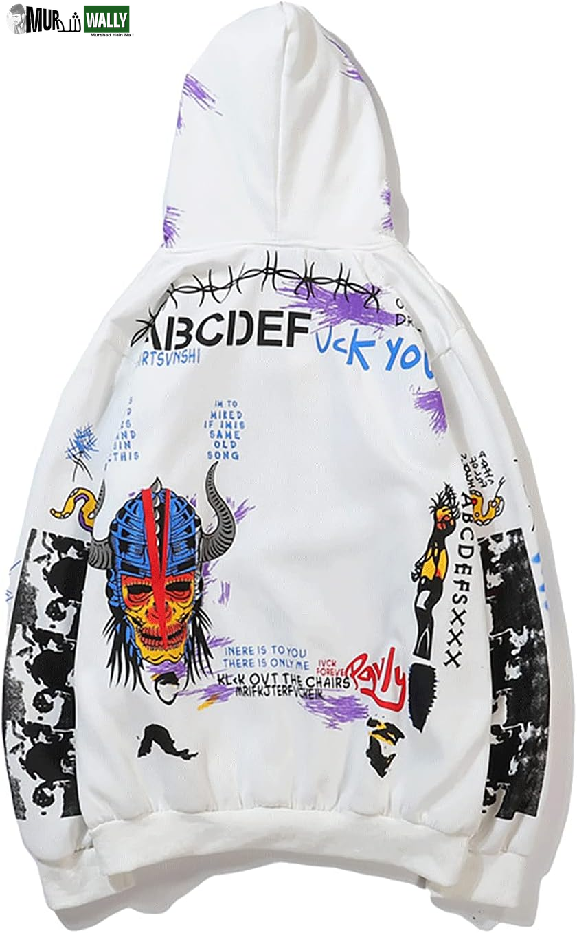Thin Rapper Hoodie Long Sleeve Fashion Hip Hop Sweatshirts Pullover Hooded Thin Hoodies Graffiti Graphic Designs