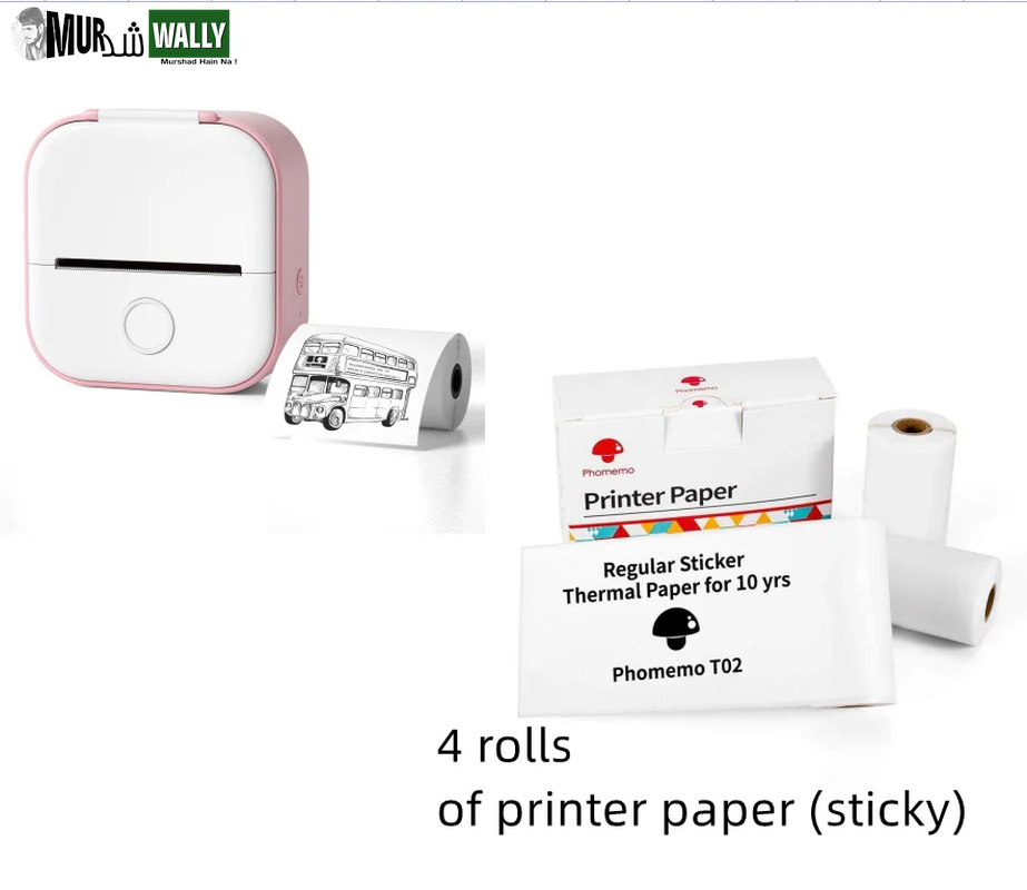 Portable Mini Thermal Label Printer Home Photo Printer Student Wrong Question Printer Bluetooth Mini Label Printer Price Tag