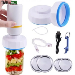 Electric Mason Jar Vacuum Sealer, Food Saver Vacuum Machine for Wide & Regular Mouth Jar, for Food Storage and Fermentation