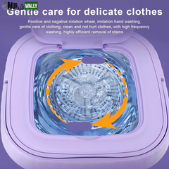 8L Small Folding Washing Machine Portable Washing Machine Automatic Modes Laundry Clothes Laundry Bucket Washing Machine