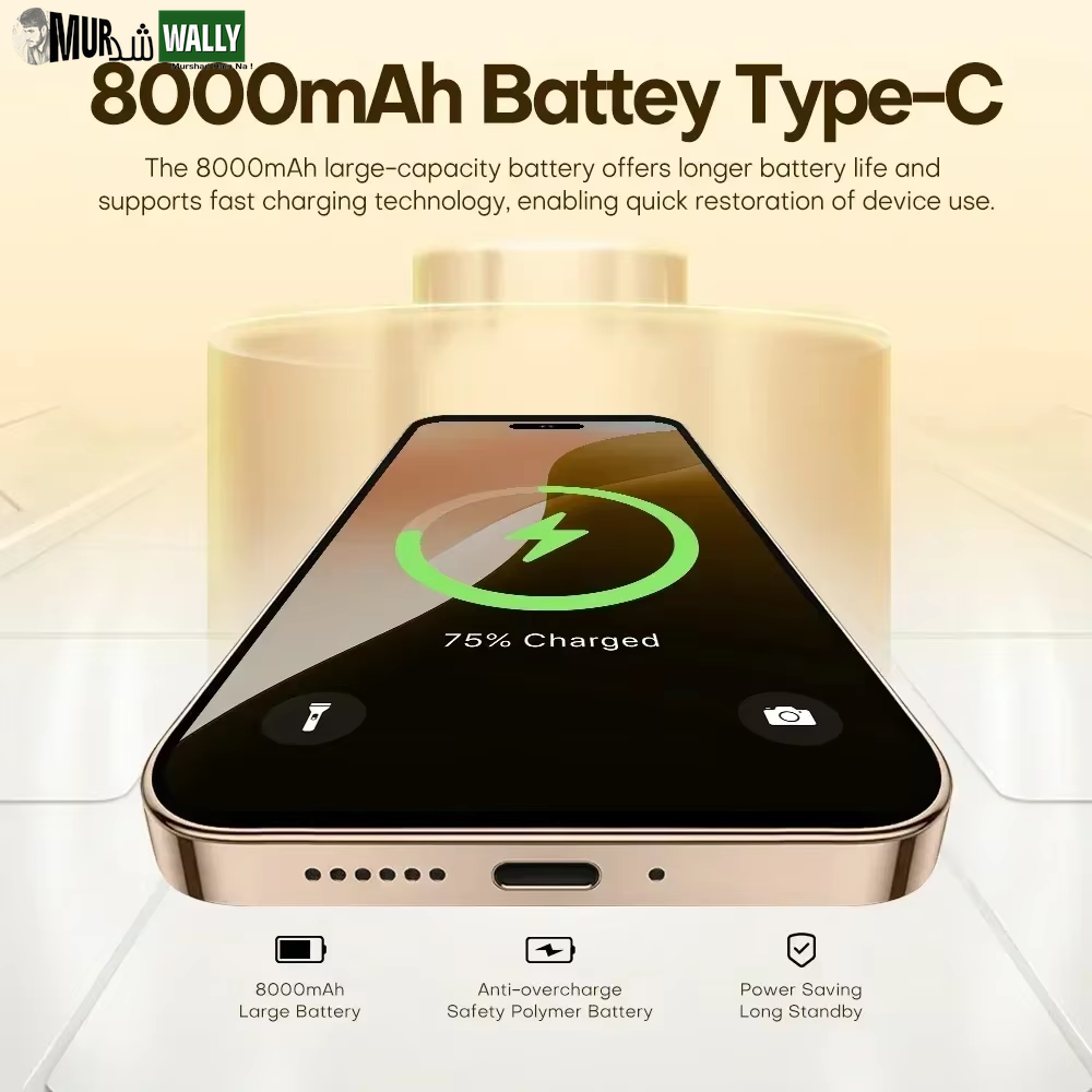 2025 Original 16G+1TB Smartphone 7.3 in Case for I16 Promax Full Screen 4G 5G Cell Phone 8000Mah Mobile Phones Global Version