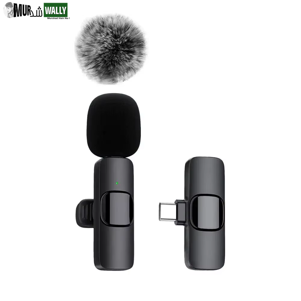 NEW Wireless Lavalier Microphone Audio Video Recording Mini Mic for Iphone Android Laptop Live Gaming Mobile Phone Microphone