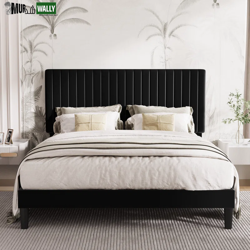 Dunphy Upholstered Platform Bed with Adjustable Headboard