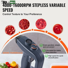 VEVOR Commercial Immersion Blender 350W Heavy Duty Hand Mixer for Soup Sauces