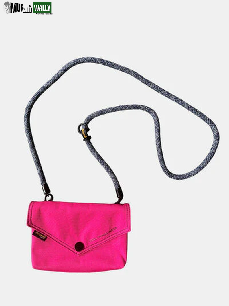 Himawari Solid Color Envelope Shape Crossbody Bag with Removable Strap