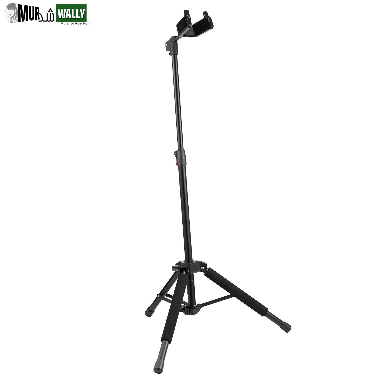 VEVOR Tripod Guitar Stand Floor-Standing Foldable 35.4-47.2 in Adjustable Height