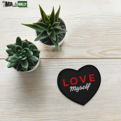 LOVE Myself Embroidered Patches Black