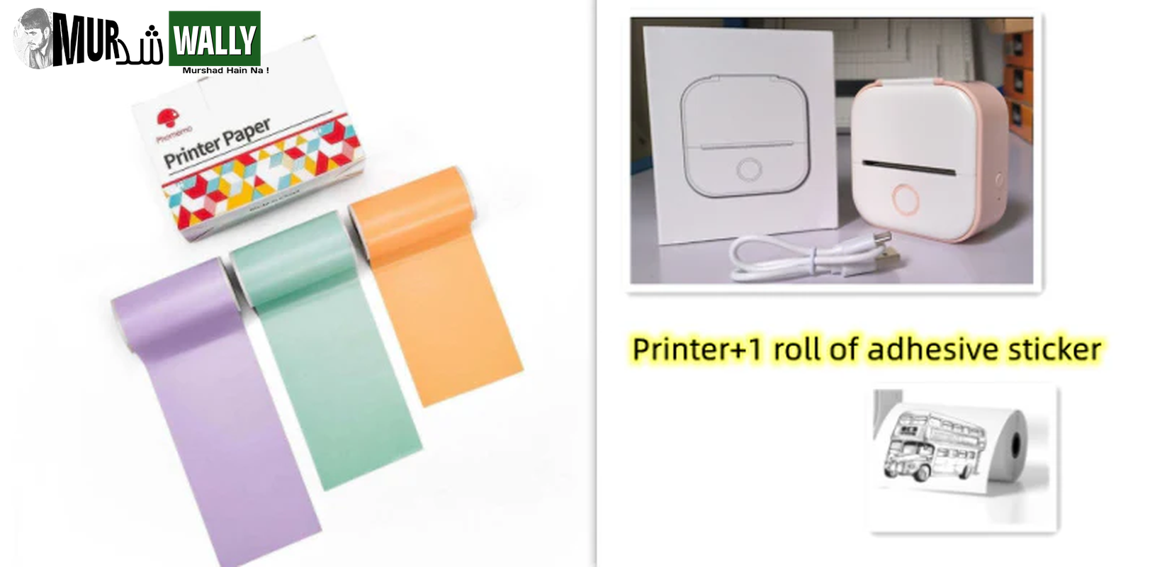 Portable Mini Thermal Label Printer Home Photo Printer Student Wrong Question Printer Bluetooth Mini Label Printer Price Tag