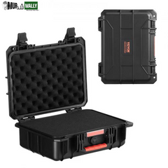 VEVOR 0.56 Cu.Ft Weatherproof Hard Case with Handle Clips Padlock Holes PU Foam Protect Pistol, Microphone, and Camera Equipment