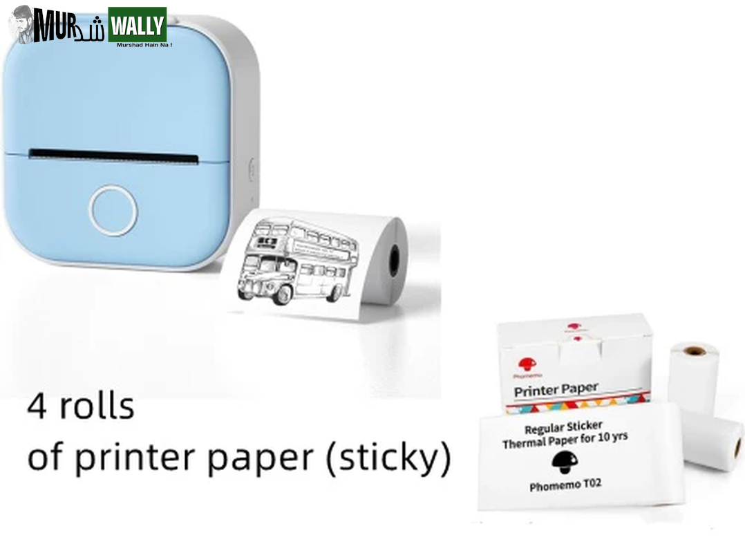Portable Mini Thermal Label Printer Home Photo Printer Student Wrong Question Printer Bluetooth Mini Label Printer Price Tag